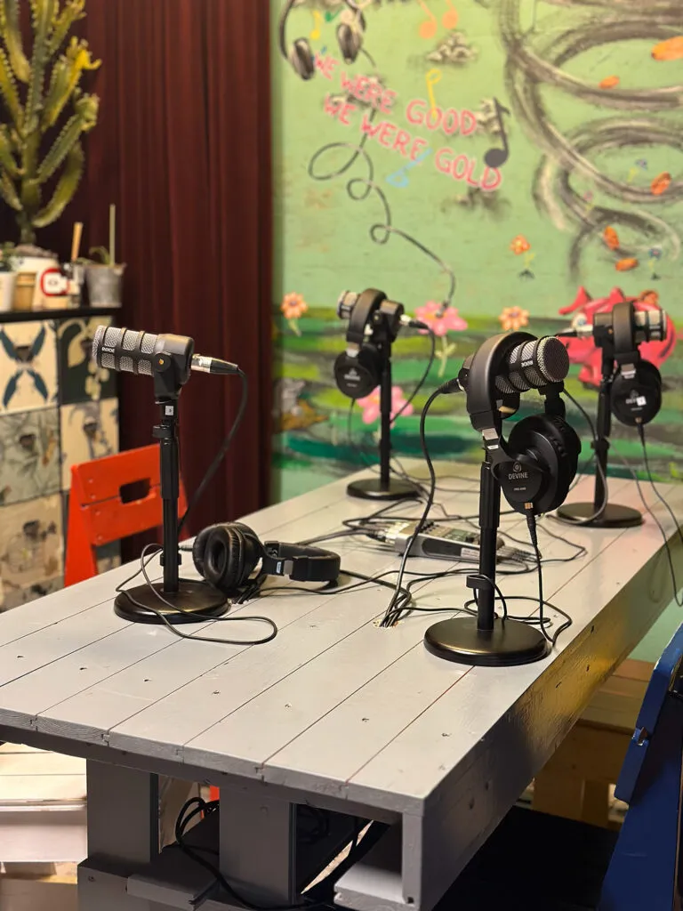 muziek en podcast studio draaierij vrijwilligerswerk
